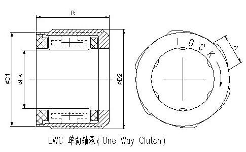 EWC漁具軸承結構圖